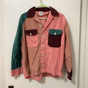 BDH corduroy patched button up top